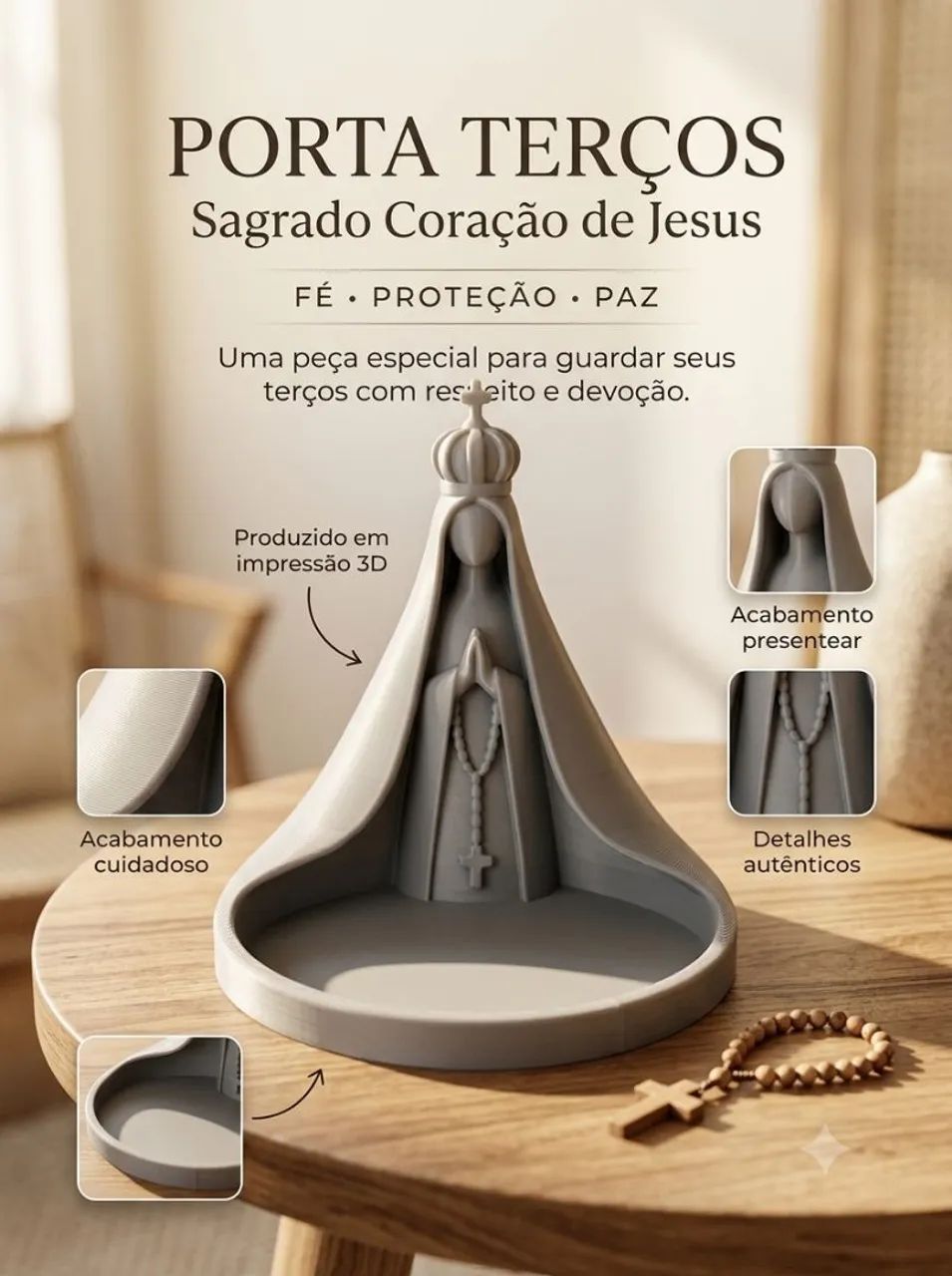 Porta Terços - Religioso  - Foto 4
