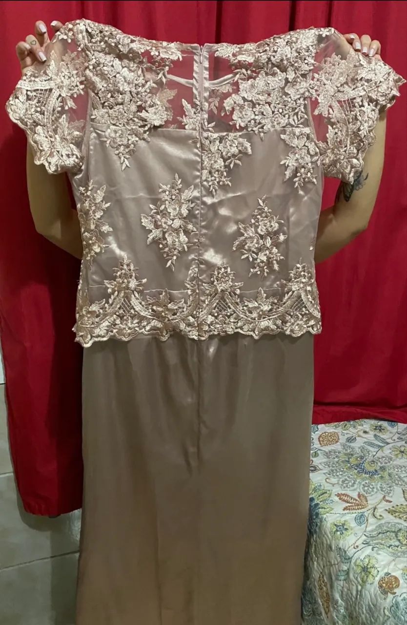 Vestido de festa Rose / Nude - Foto 2