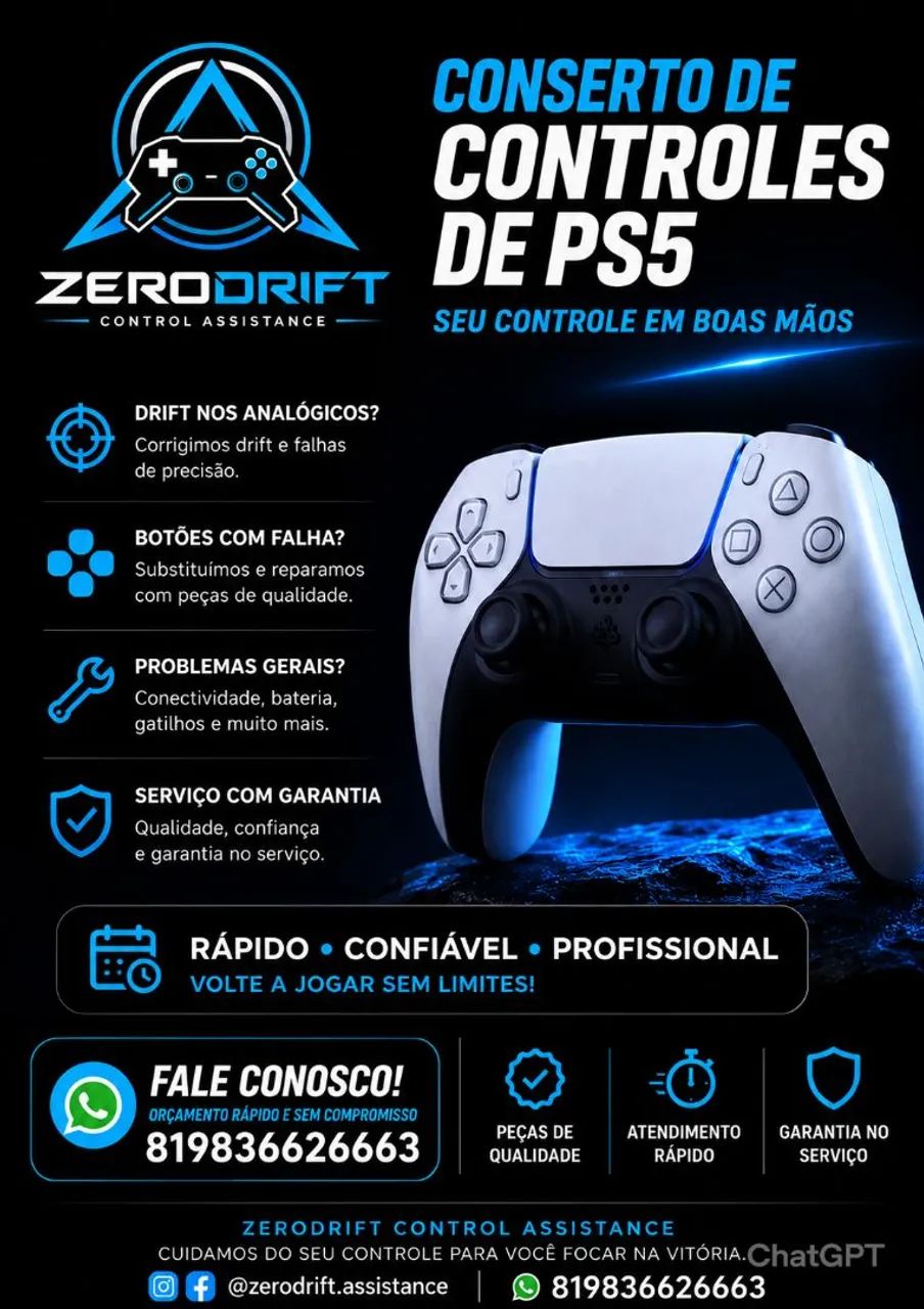 Conserto de controles  PS5,PS4 e Limpeza de consoles e preventiva. - Foto 3
