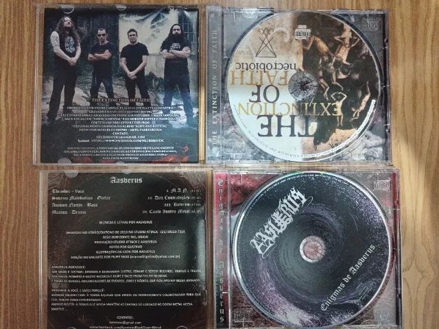 cd metal black metal aasverus e necrobiotic - Foto 3