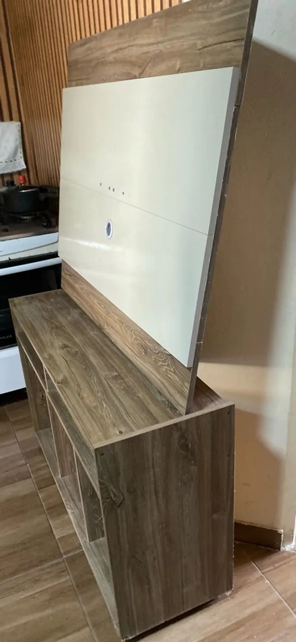 Painel de TV com Rack Amadeirado para TVs de até 43 Polegadas - Foto 4