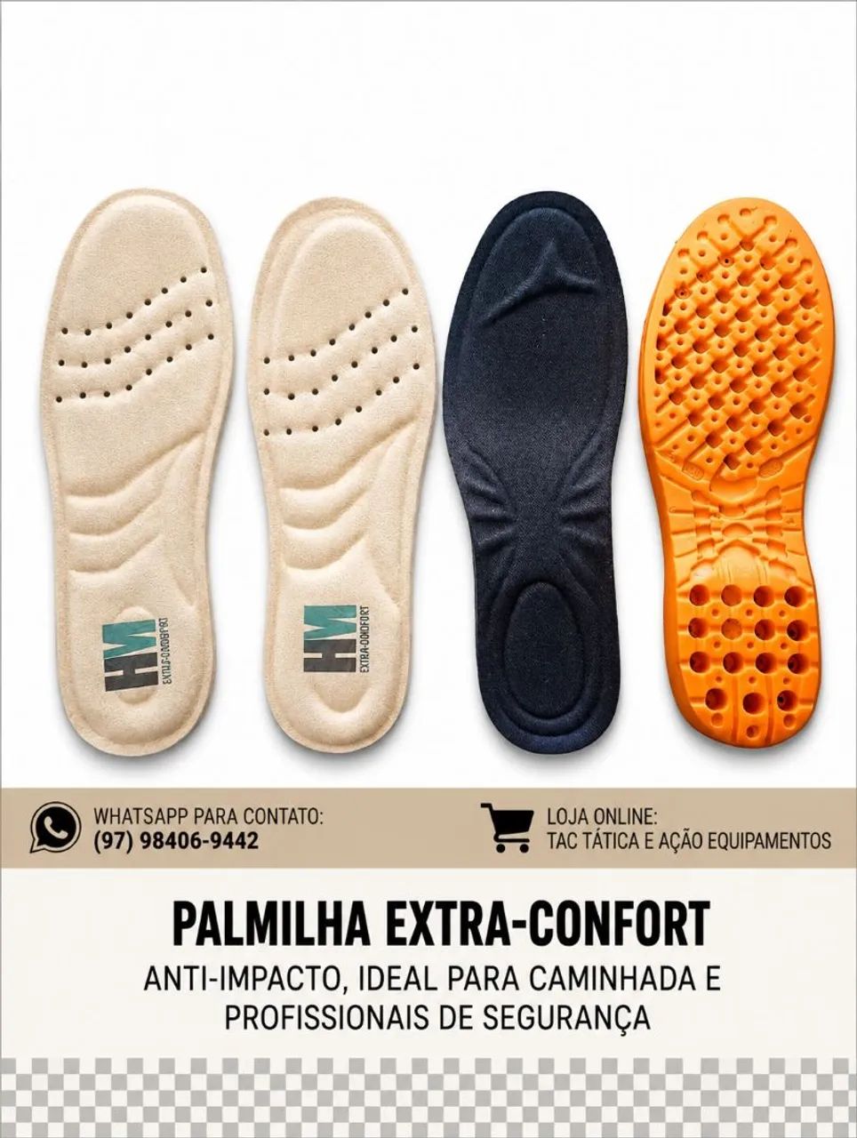 Palmilha ante impacto 