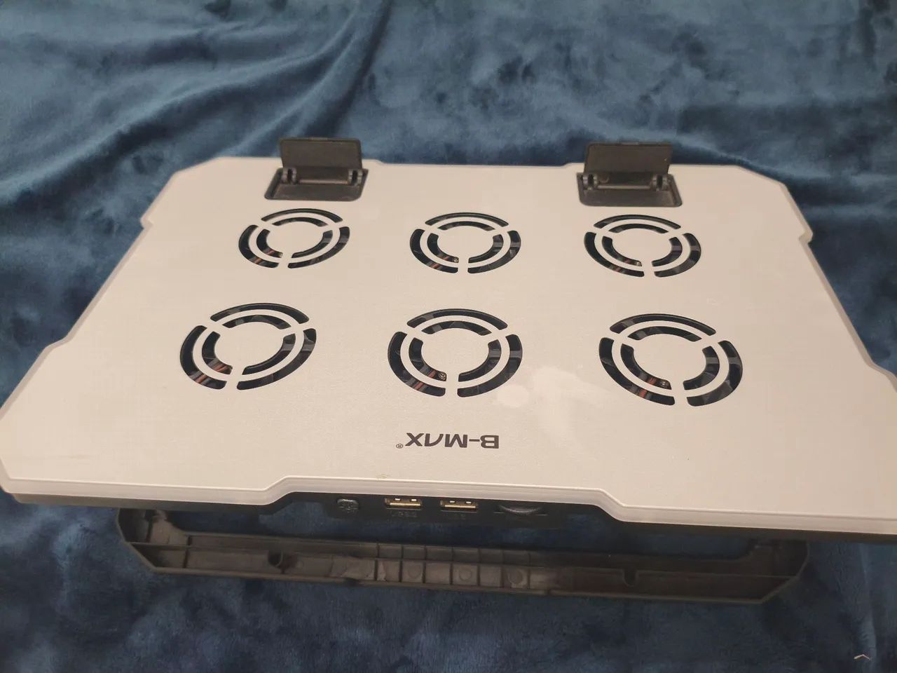 Suporte Base Refrigerada Notebook Cooler Ventoinha Potente Preto - Foto 4