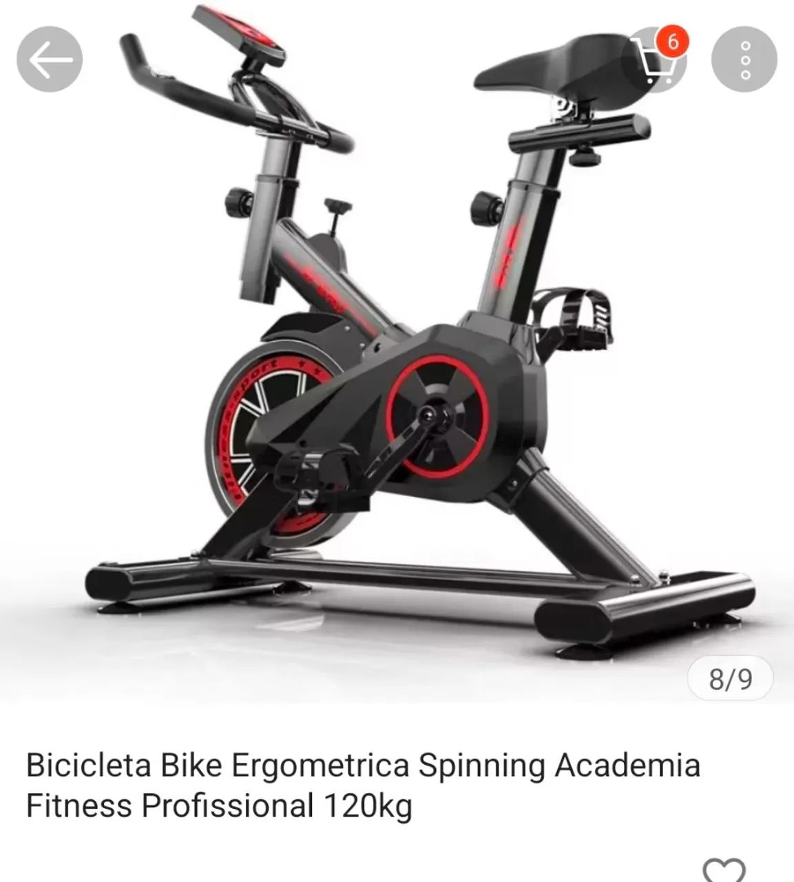 Bicicleta Ergométrica Spinning Profissional/Academia