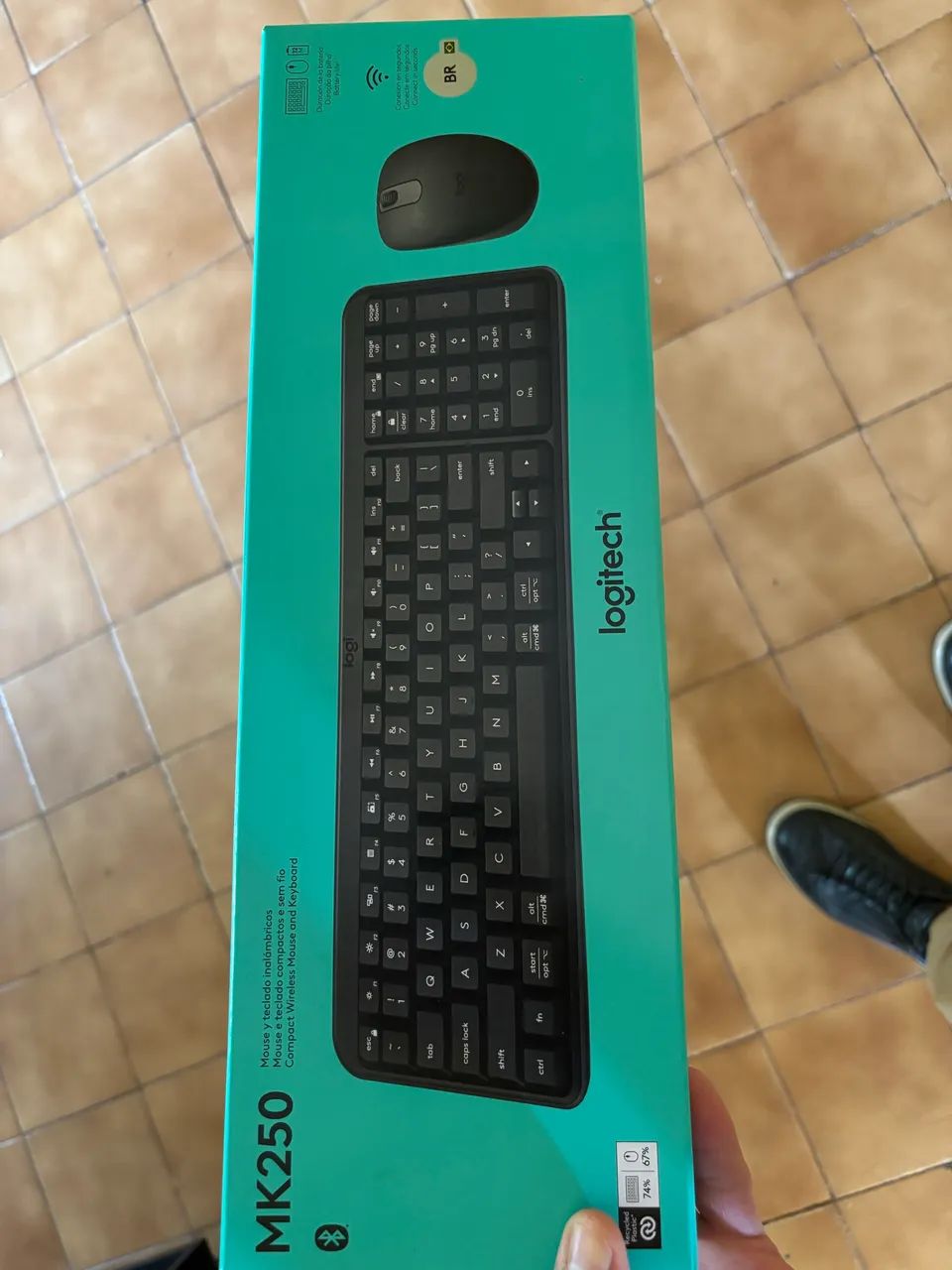 Kit teclado + mouse Bluetooth Logitech MK250 - Foto 2