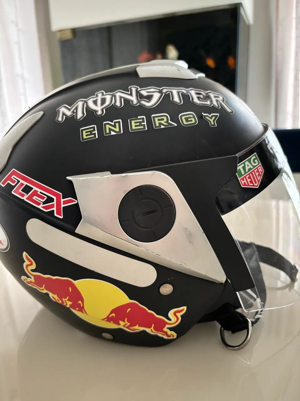 Capacete Zeus ZS-202FD Premium Customizado - Pouco Uso TAM 60