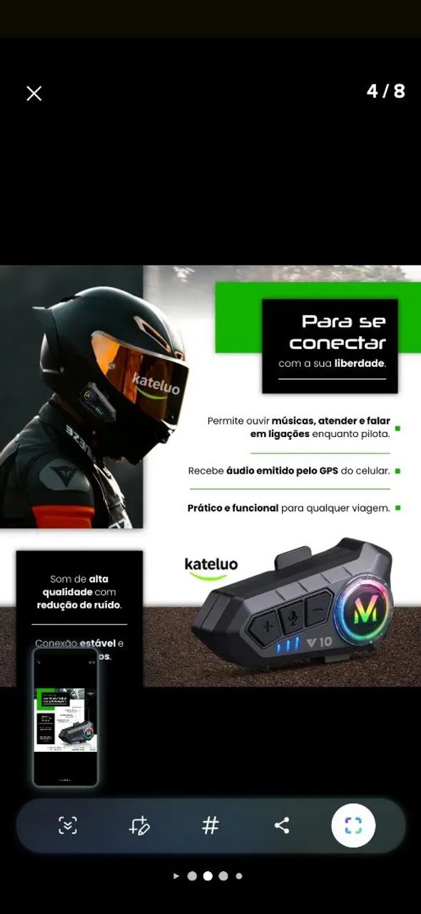 Fone para capacete - Foto 2