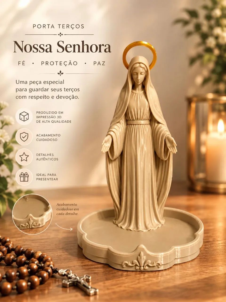 Porta Terços - Religioso  - Foto 3