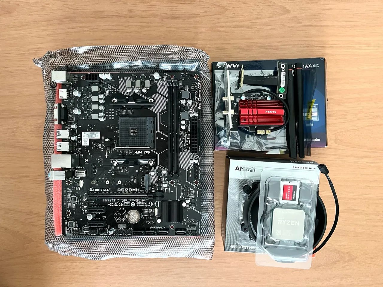 Kit Processador + Placa-Mãe - CPU Ryzen 5 4600g + A520 - Foto 3