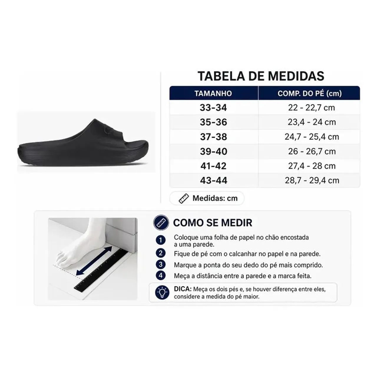 Chinelo Olympikus - Sereno - Preto - Estilo slide, em EVA - Foto 2