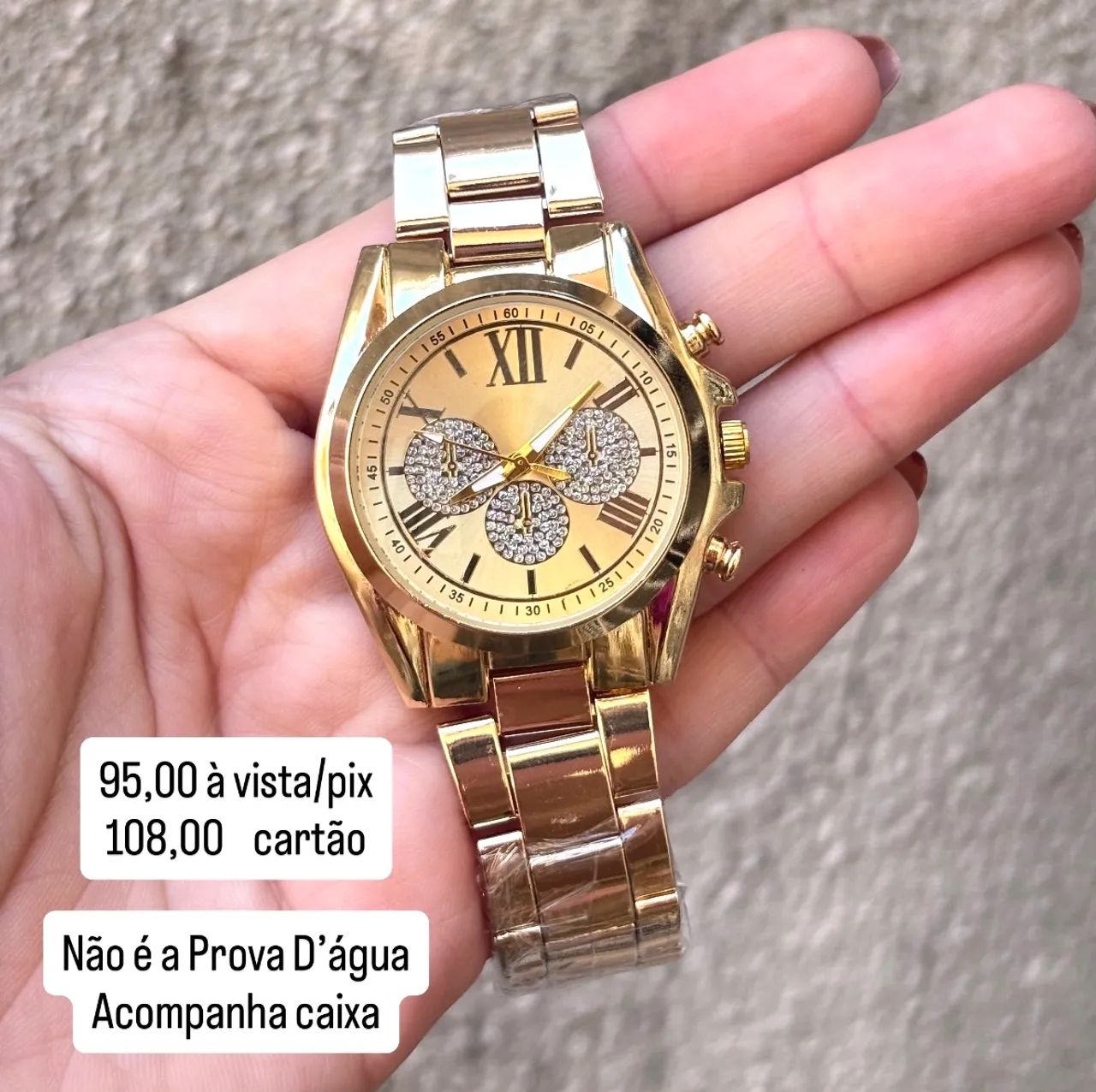 Relógio Feminino Dourado  - Foto 3