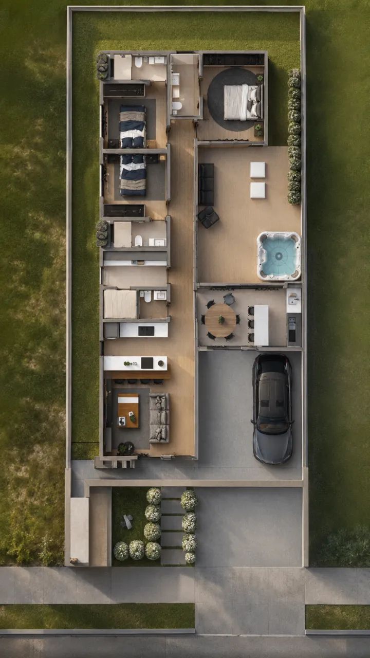 Projeto Arquitetônico Pronto Casa Moderna 150m² + DWG e PDF - Foto 2