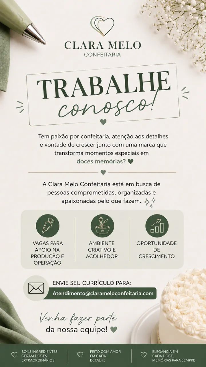 Vaga auxiliar de confeitaria - Foto 2