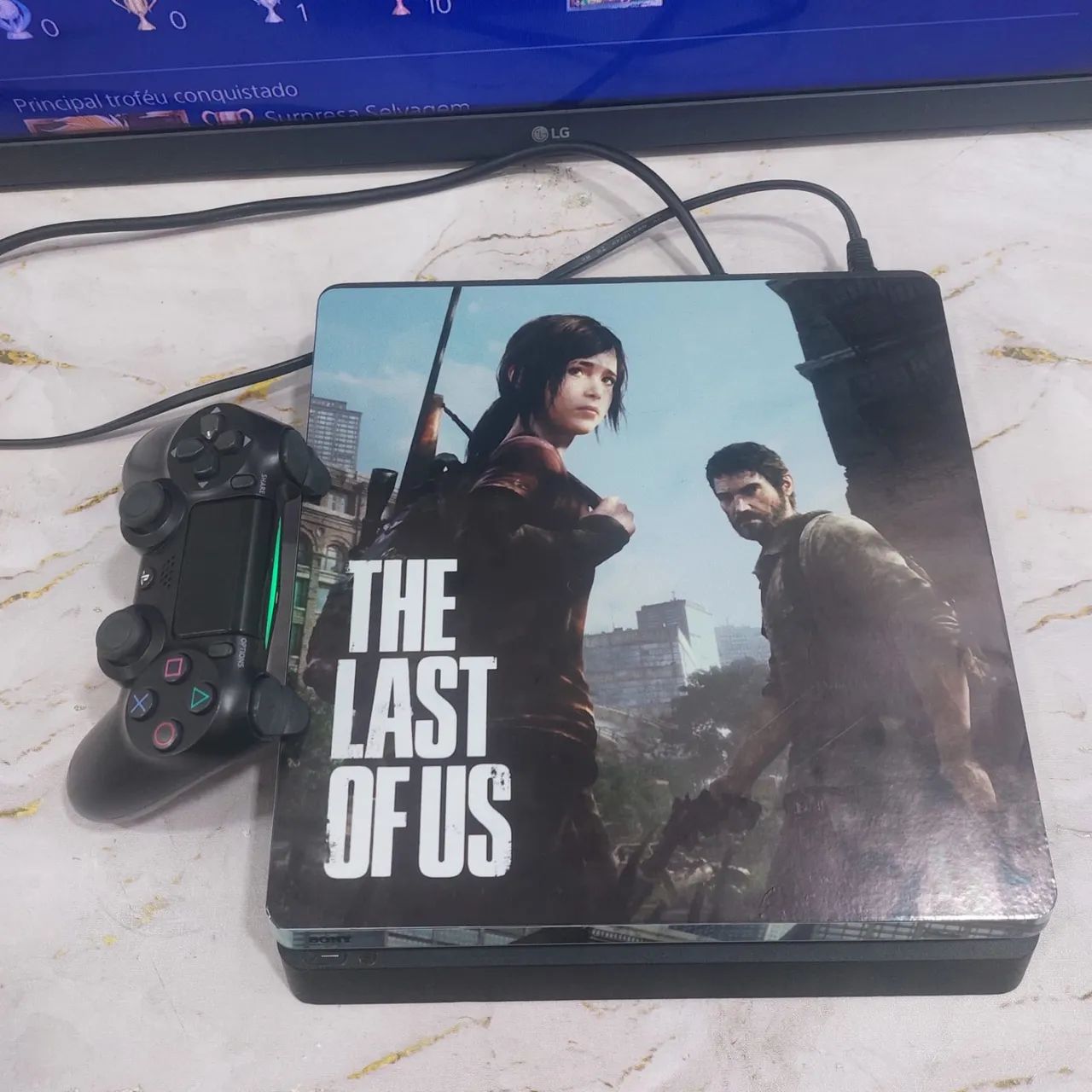 PS4 SLIM 1TB COM JOGOS E PERSONALIZADO - Foto 2