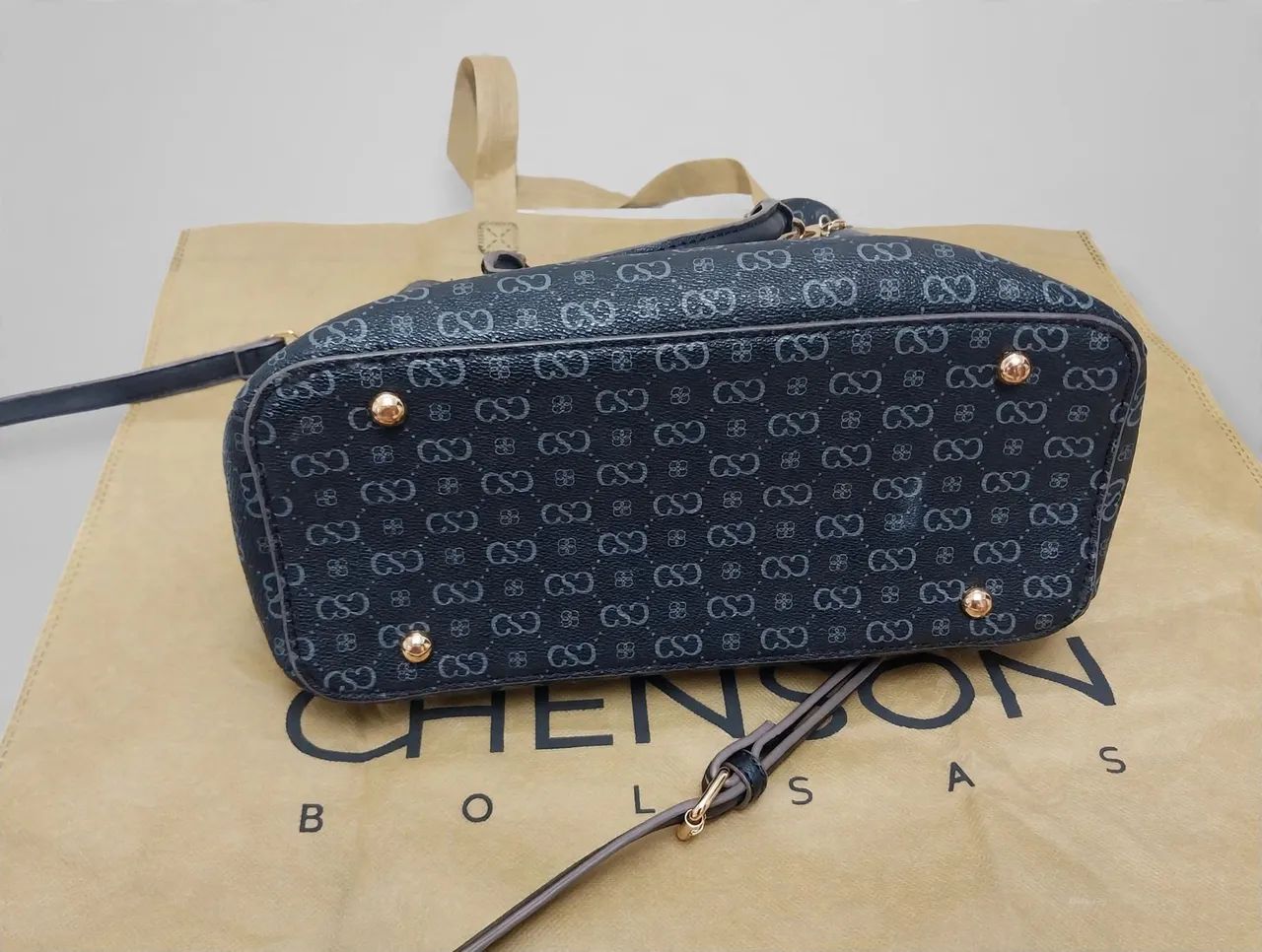 Bolsa de ombro preta chenson original  - Foto 5