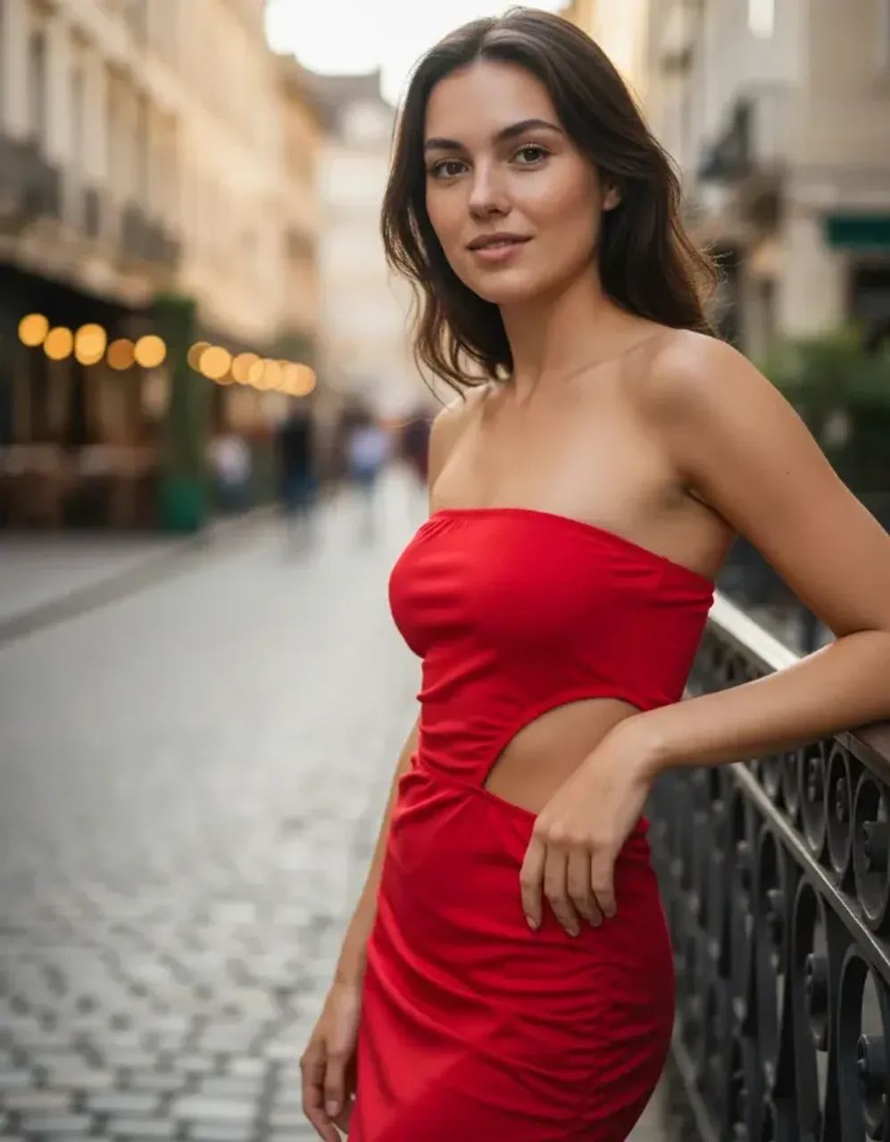 Conjunto body cavado com saia curta drapeada - Foto 2