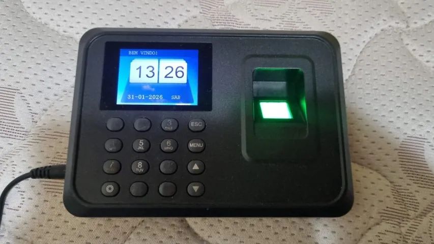 Relógio de Ponto Biométrico Impressão Digital Eletrônico