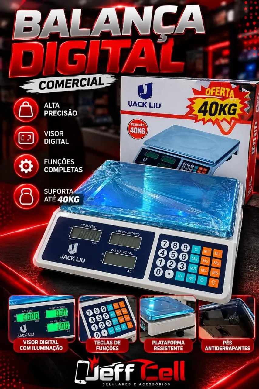 BALANÇA DE PRECISÃO ATÉ 40 KG