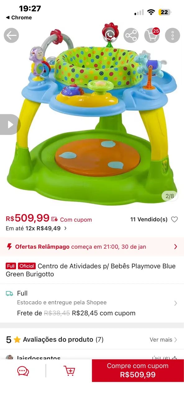 Cadeira de atividades 