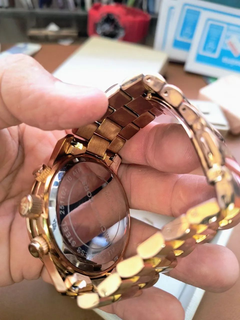 RELOGIO MICHAEL KORS ROSÊ UNISEX ORIGINAL. - Foto 3