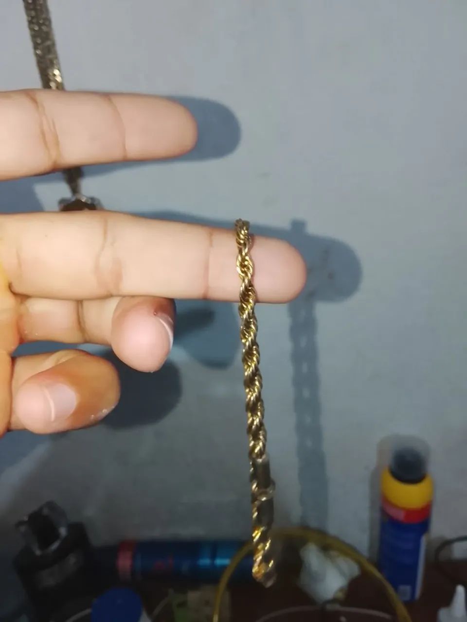 ? PULSEIRA DOURADA MODELO CORDA TORCIDA ? 1ª LINHA - Foto 2
