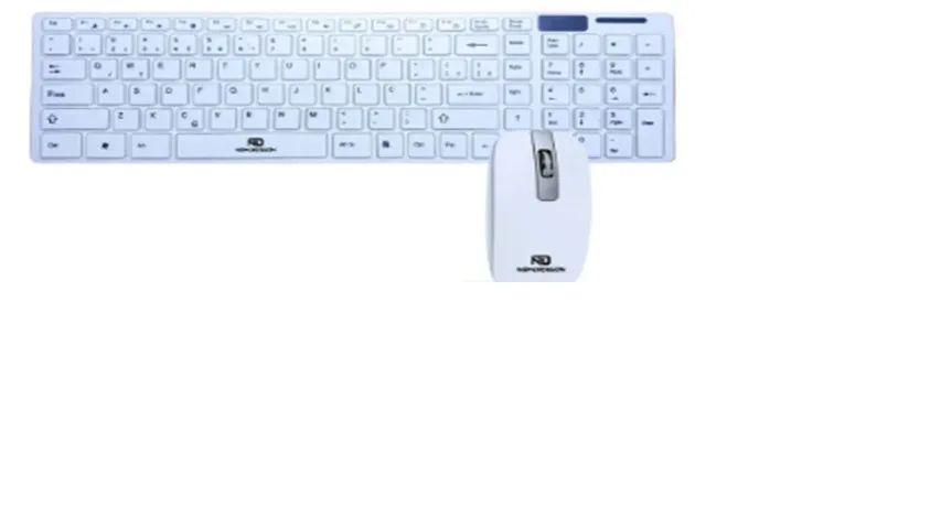 Kit Teclado e Mouse Wireless Newdragon USB Branco Ultra Slim - Foto 2