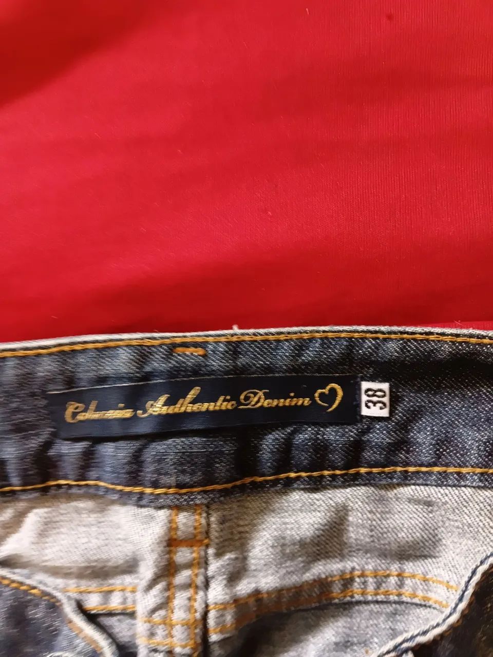 Mini saia jeans número 38 - Foto 4