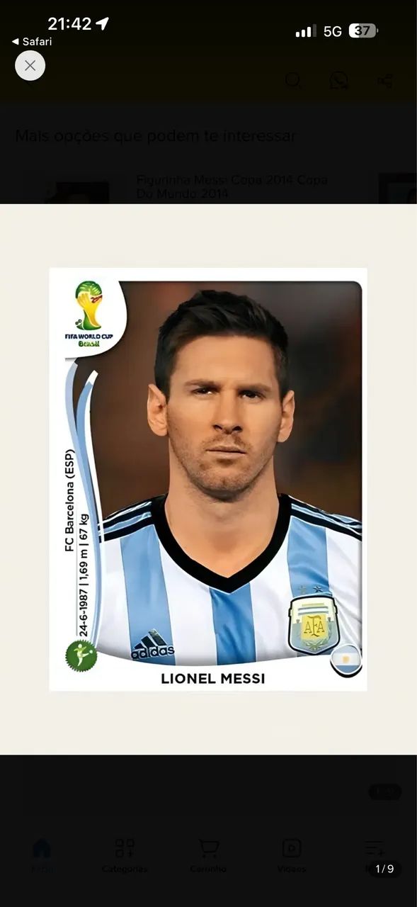 Lionel Messi - 2014 - R$ 60