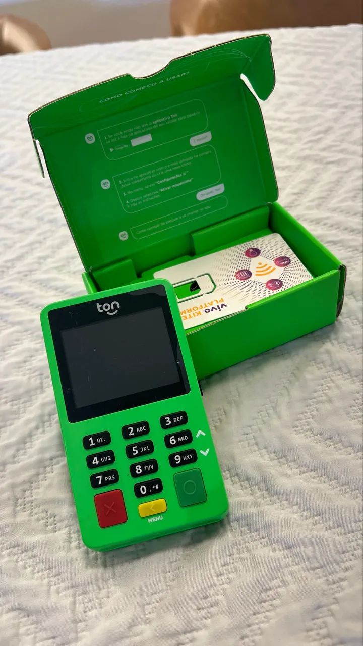 Máquina cartão de crédito e débito TON
