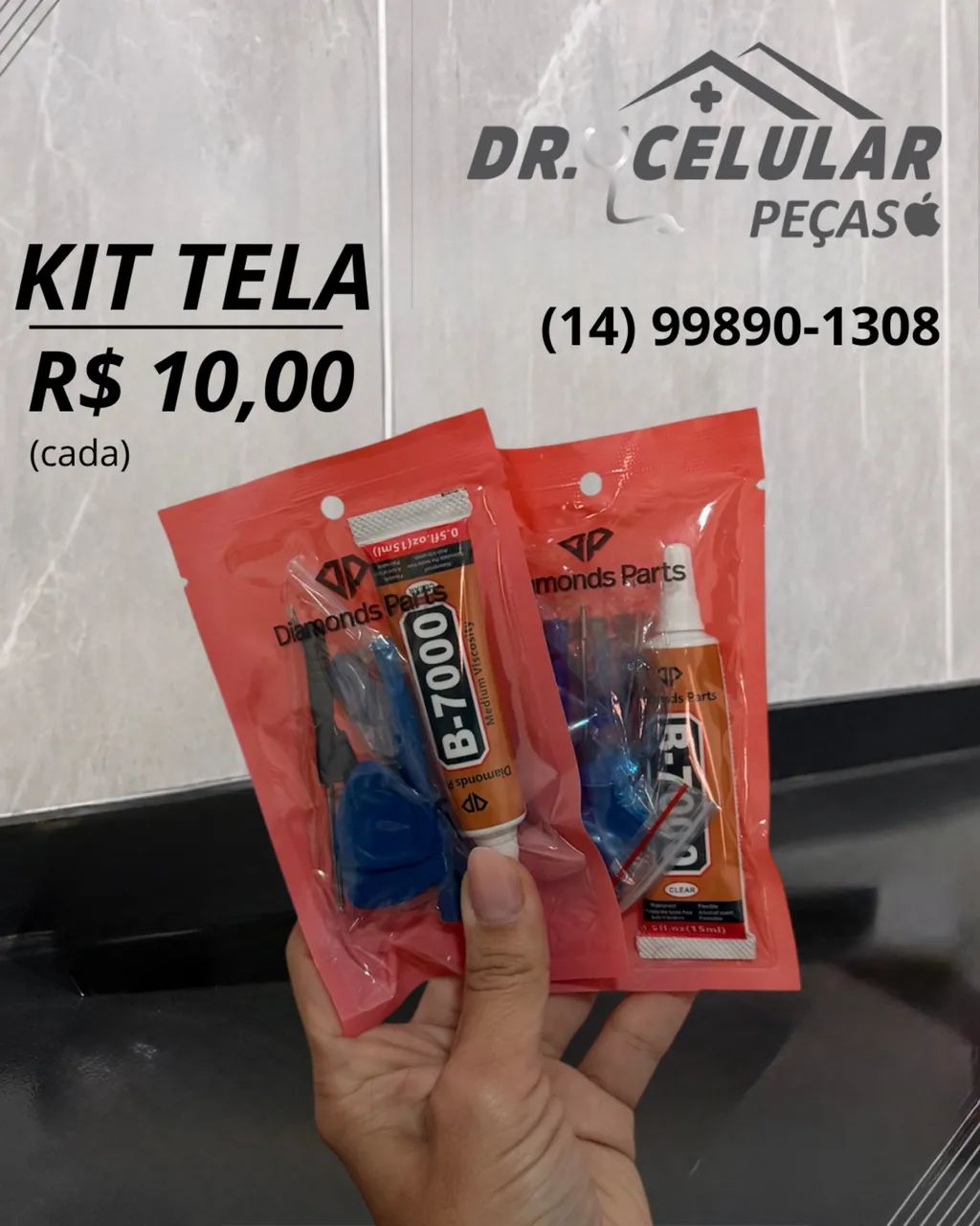 KIT REPARO DE TELA DE CELULAR