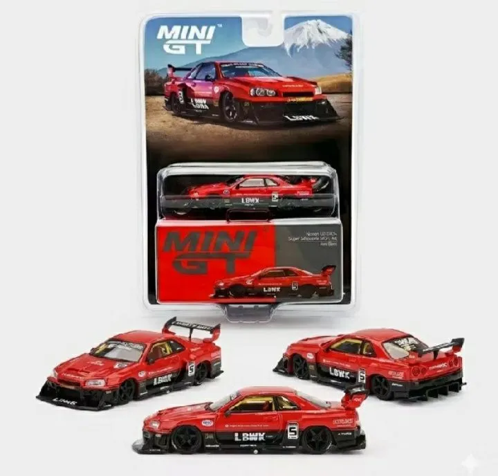 Mini GT Nissan Skyline R34 preto LBWK - Hobbies e coleções - São