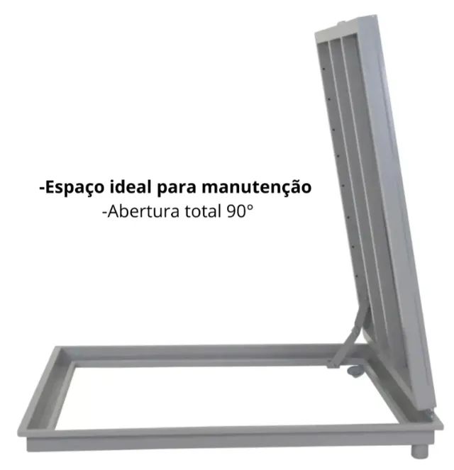 porta basculante alcapão tampa de maquinas 90 x 90