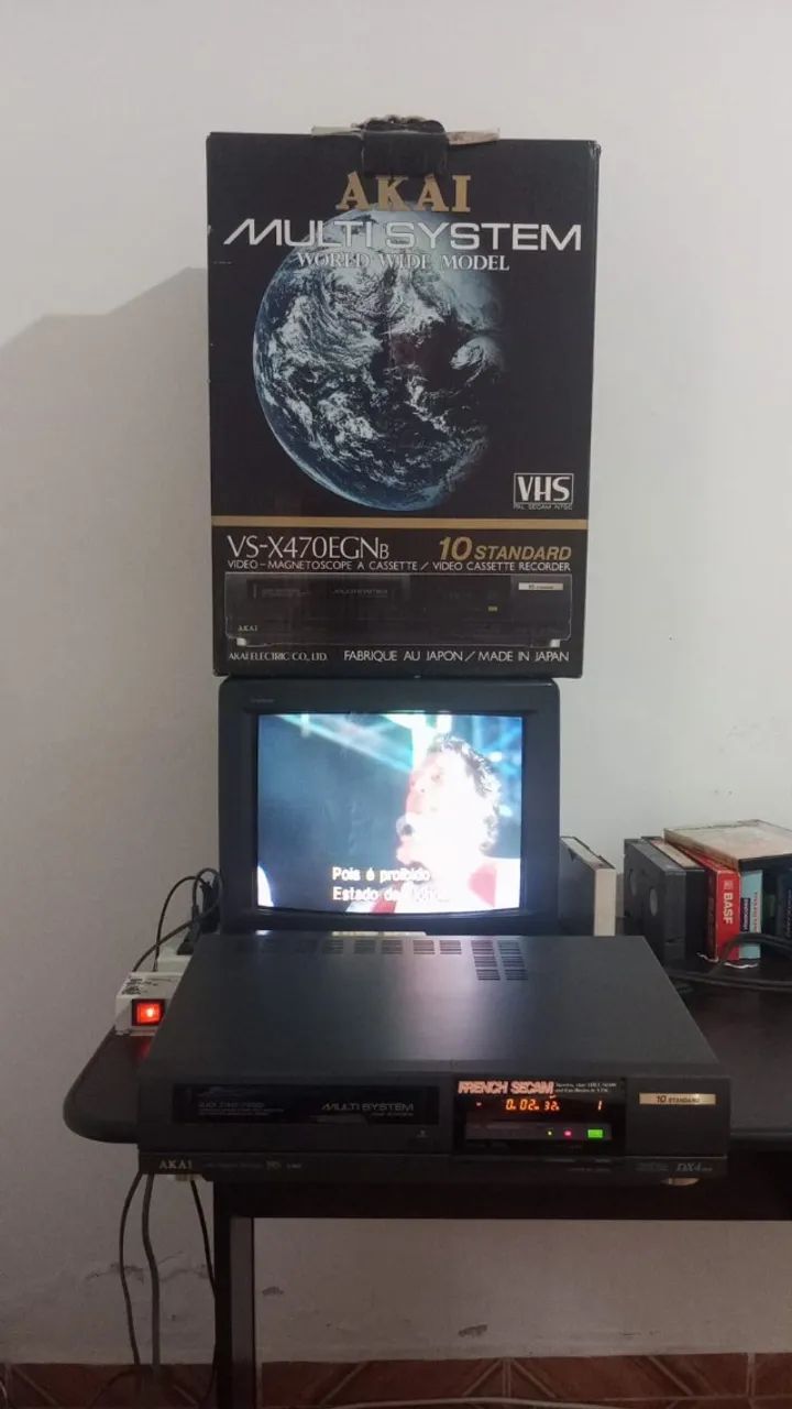 Vídeo Cassete Akai Vs-x470egnb Multi System # - Foto 4