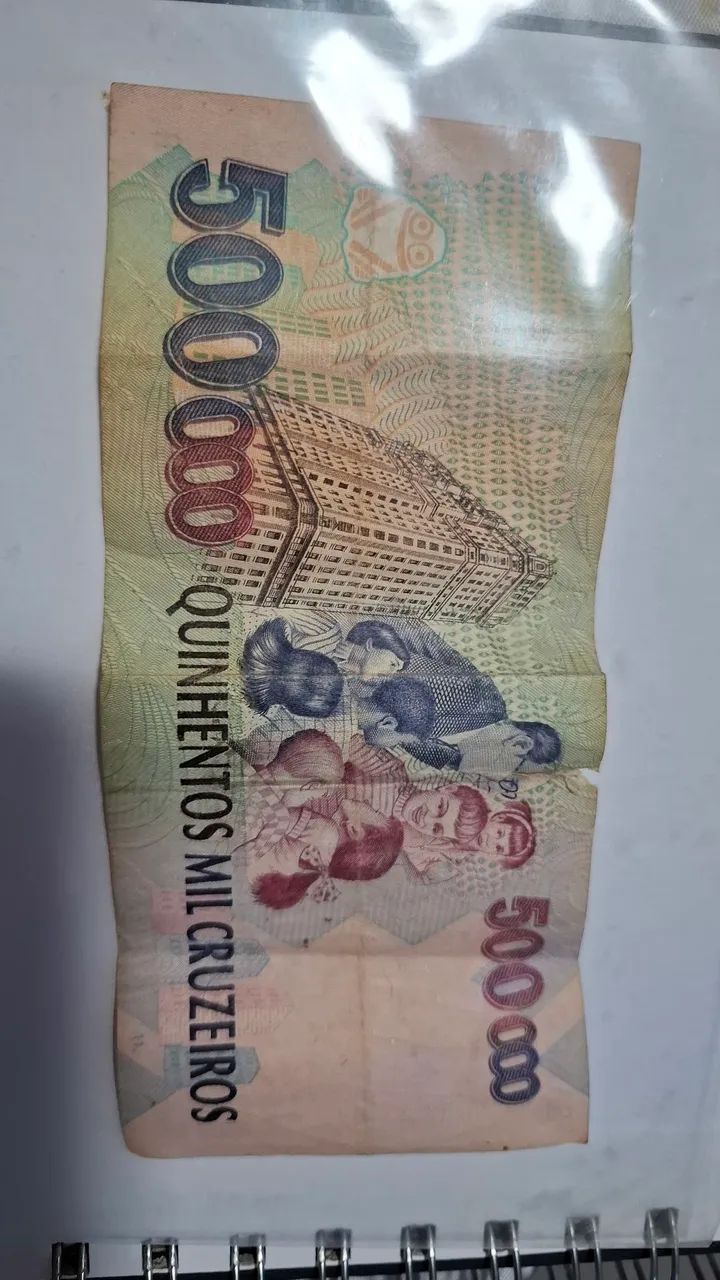 Nota de 500000 Cruzeiros - Foto 2