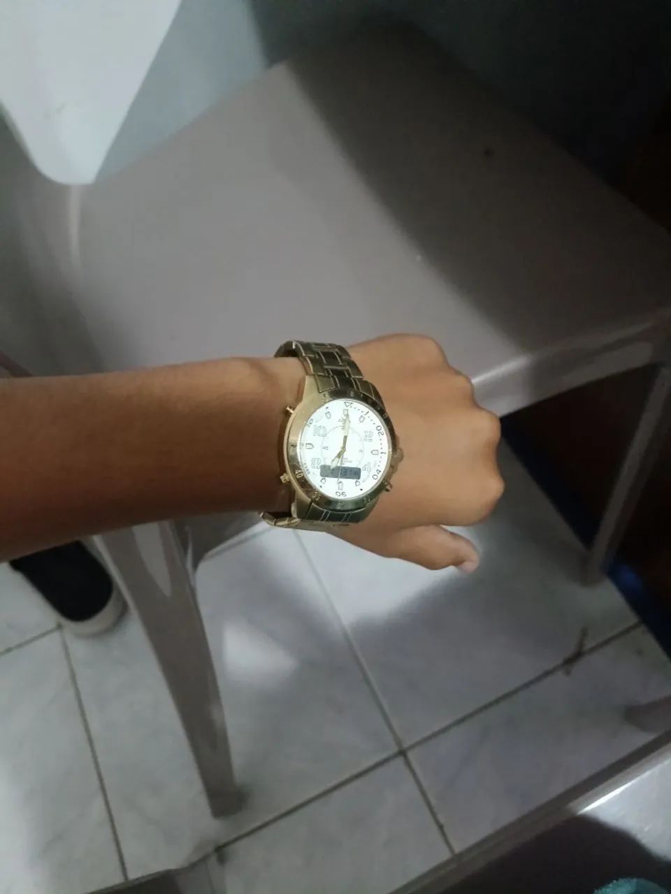 Relógio Dourado DSB A Prova d'água  - Foto 2
