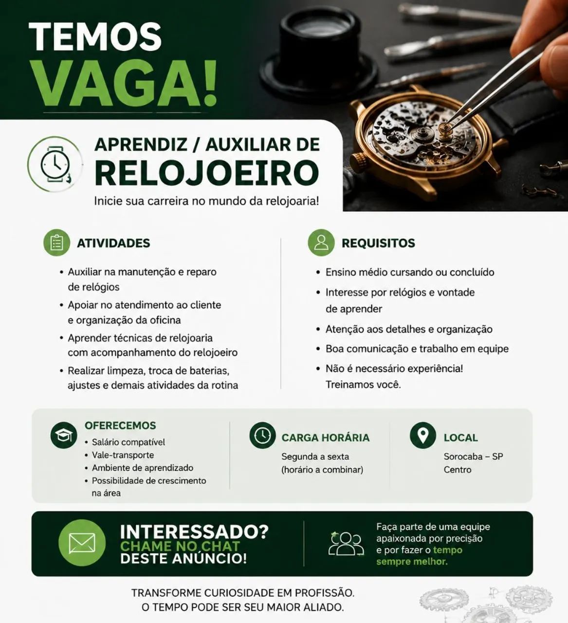 Auxiliar de relojoeiro 