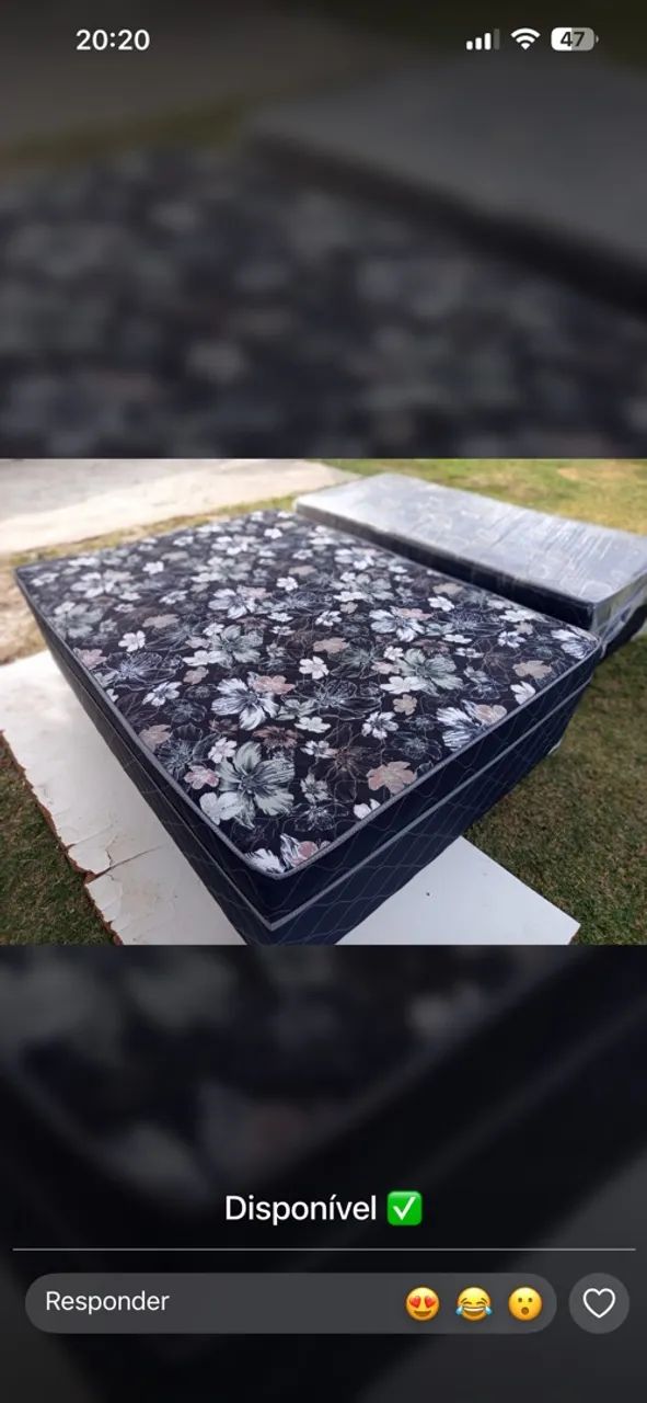 Cama de casal molas ensacadas 