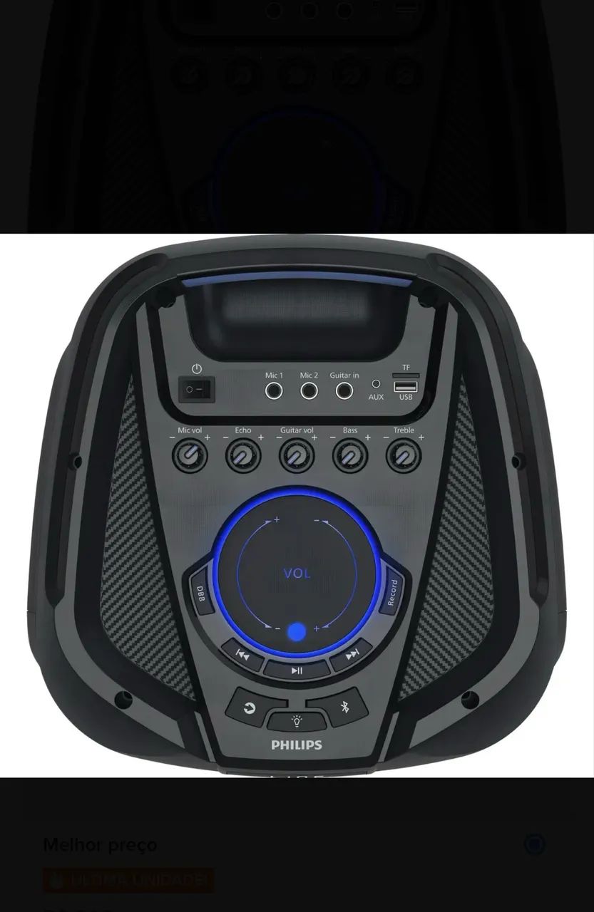 Caixa de som Phillips Party Speaker 1300w - Foto 2