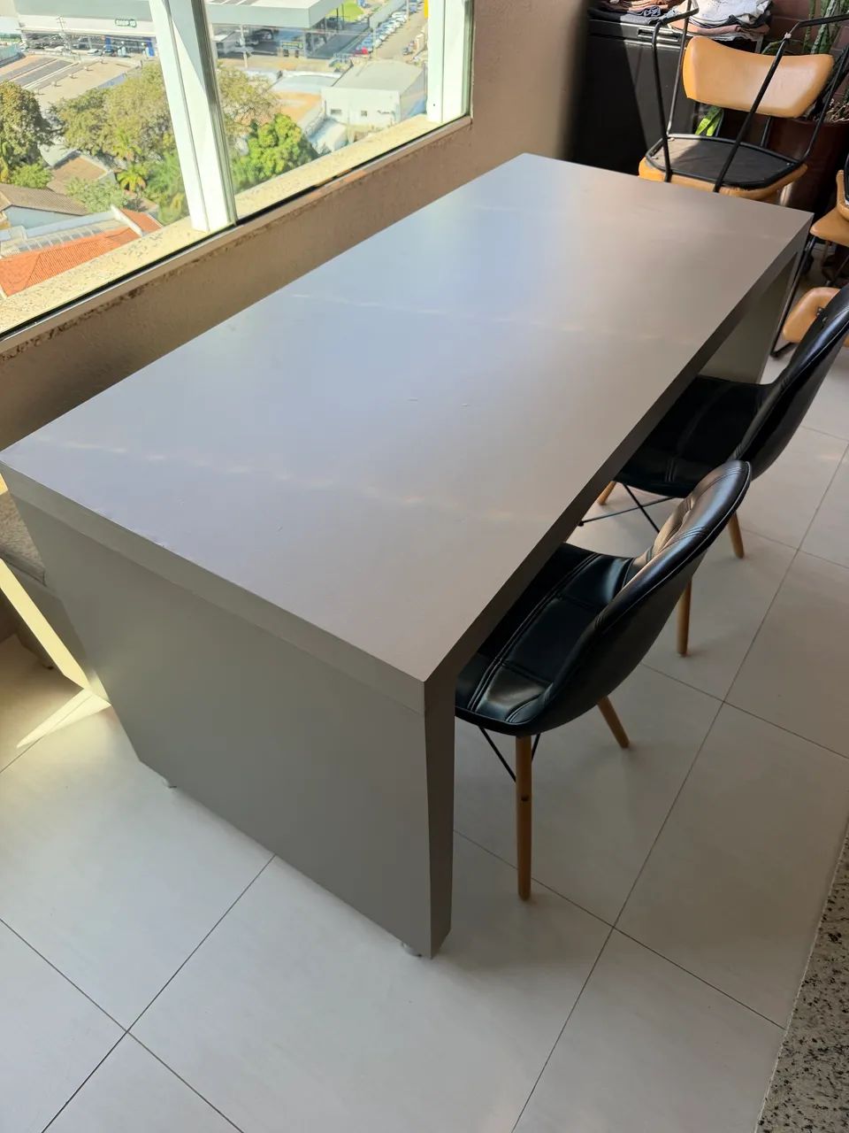 Mesa + cadeira + banco estofado - Foto 4