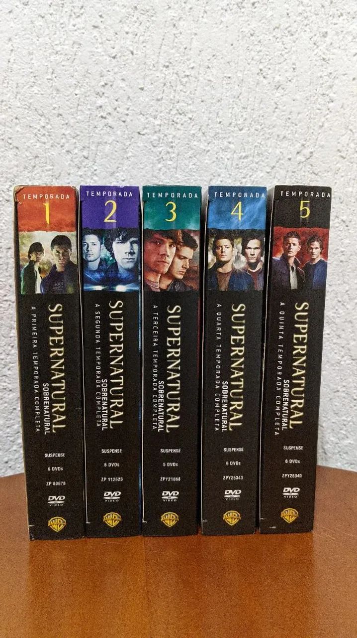 Box DVD Supernatural (Sobrenatural) - Temporadas 1 a 5 completas