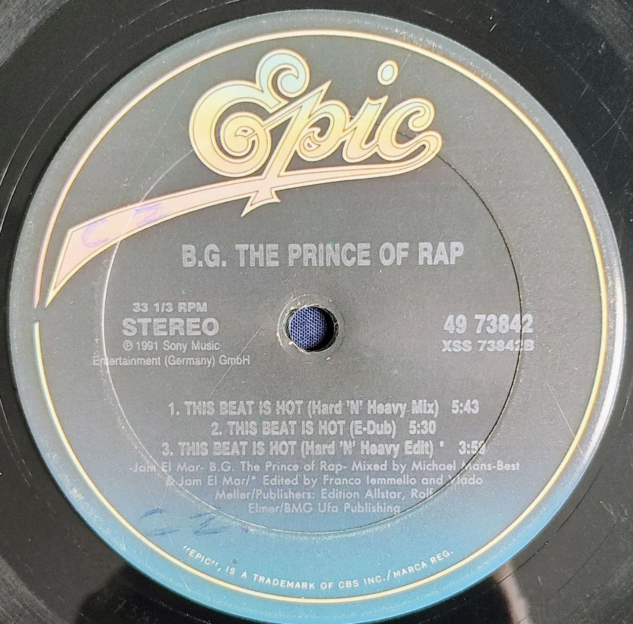 Vinil Single Importado BG The Prince Of Rap - This Beat Is Hot