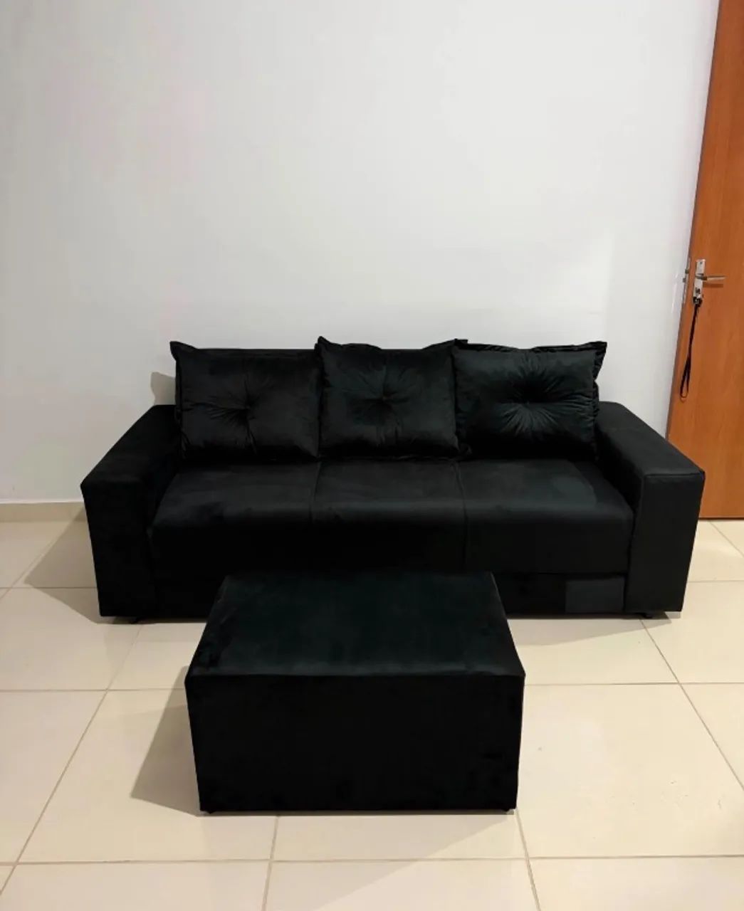 Sofá Com Puff 