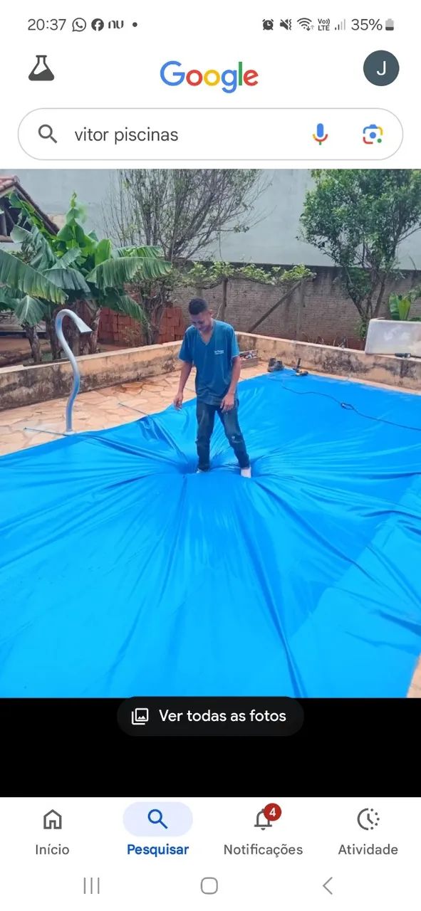 vinil e manutenção para piscinas  - Foto 2