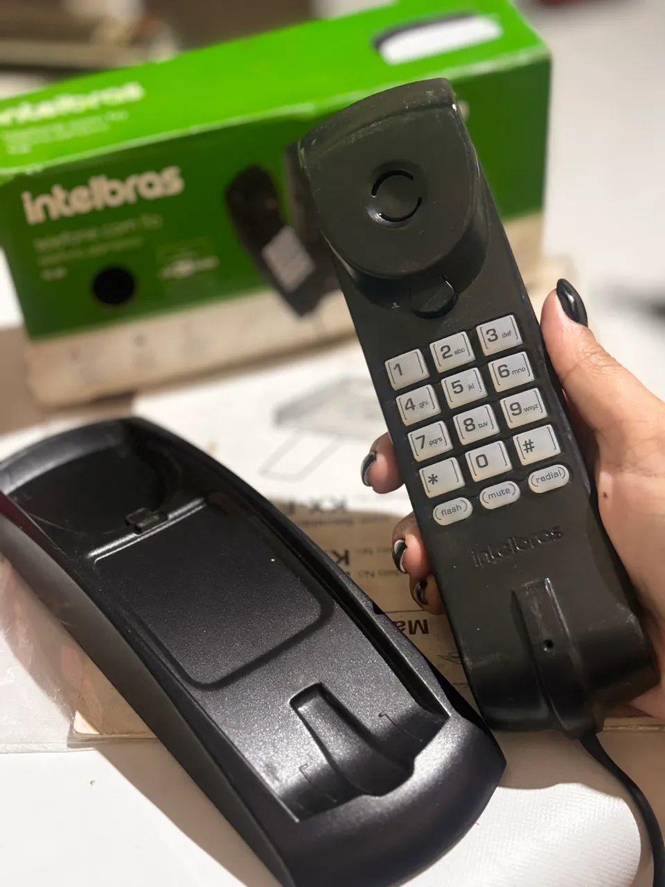 Telefone Intelbras com Fio Funcionando Perfeitamente - Ótimo Estado - Foto 2