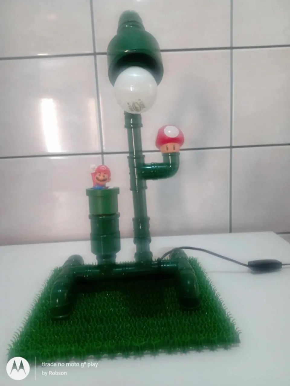 abajur para quarto tema Mário Bros - Foto 4