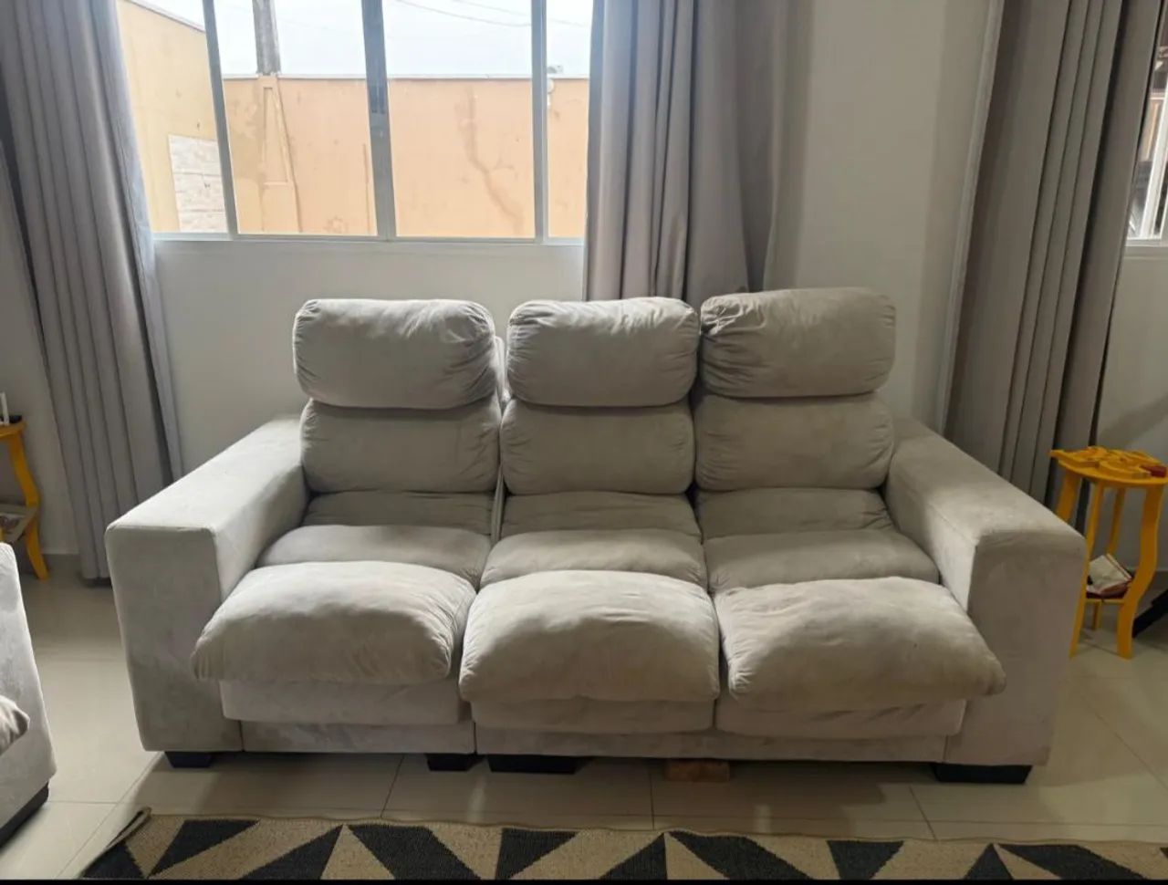 Vendo sofá reclinável individual 2 e 3 lugares - Foto 3