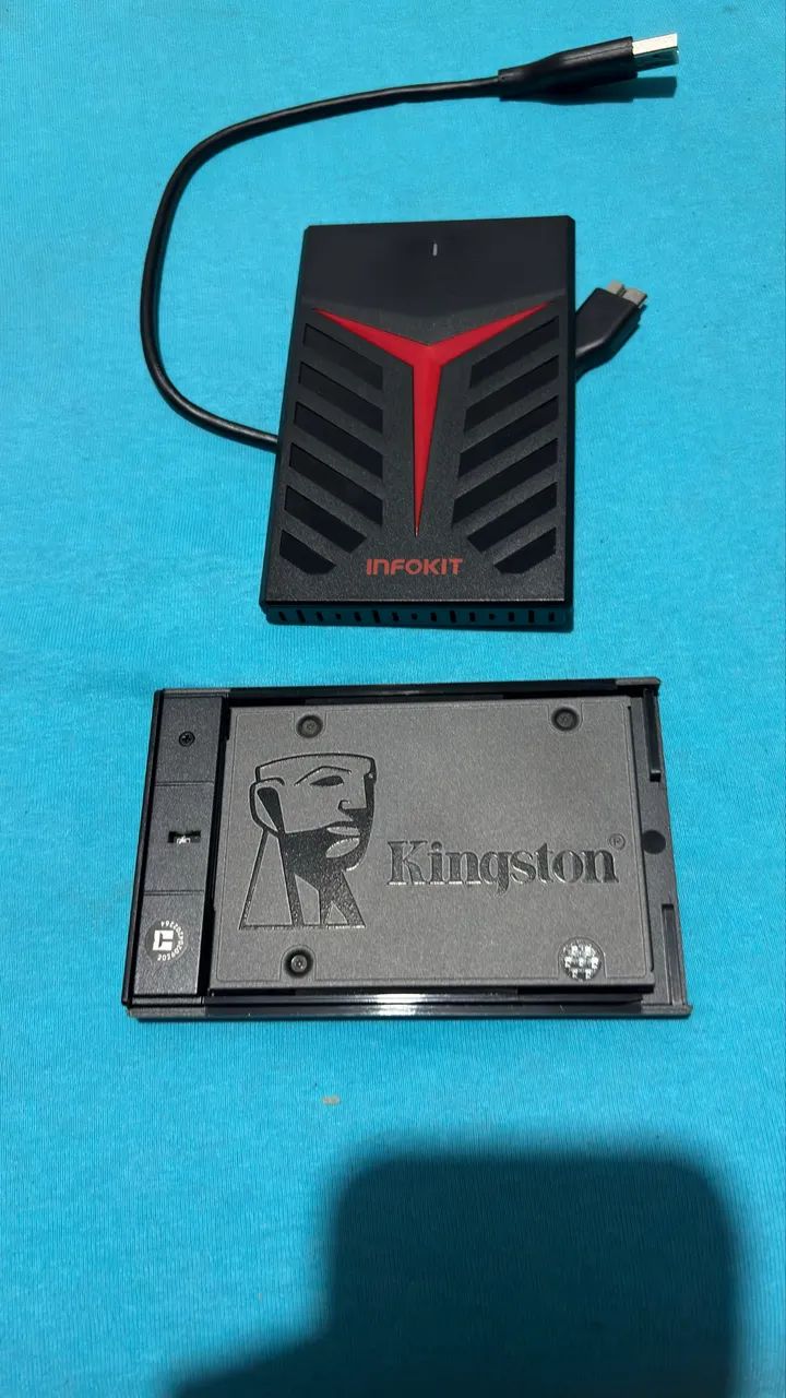 SSD Kingston A400 120GB + Case USB em Perfeito Estado - Foto 2