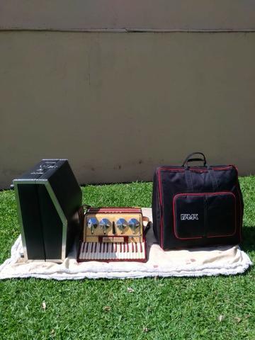 Acordeon/Sanfona Scala 80bx + 2 Estojos em Perfeito Estado! - Foto 6