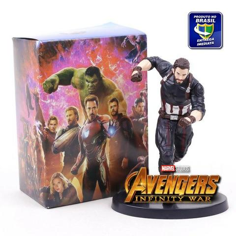 Boneco Estátua Capitão América Vingadores Marvel + Brinde!!!