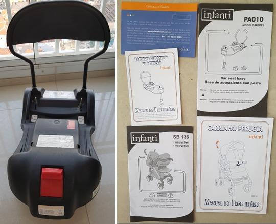 Carrinho + bebê conforto + base isofix Infanti - Foto 6